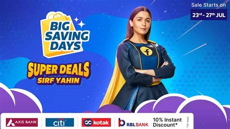 Flipkart Big Saving Days Sale offers, discounts, deals and everything.